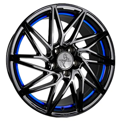 Keskin, KT20 Future, 8x18 ET45 5x112 72,6 - Nero, blu